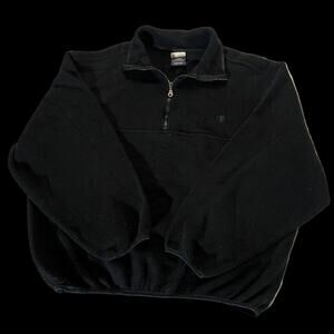 Champion Black Quarter-Zip Fleece Pullover – Large